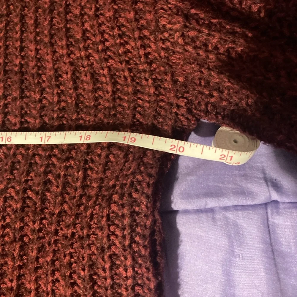 It’s Our Time Burgundy Knit Sweater with Ring Details - Picture 8 of 9